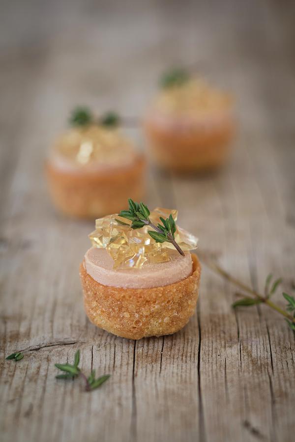 Croustades With Goose Liver And Jelly Photograph by Jan Wischnewski