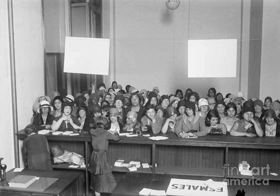 Crowd At Free Employment Agency Photograph by Bettmann