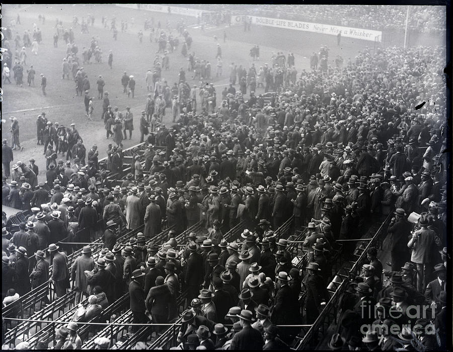 Crowd Leaving Grandstands Of Yankee Stad Photograph by Bettmann