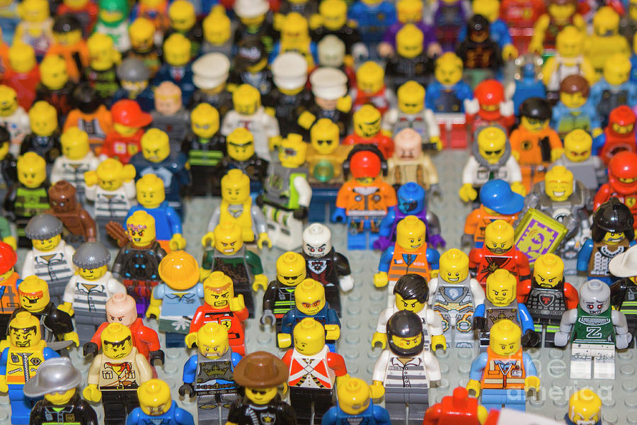 Crowd of lego people Photograph by Stefano Senise