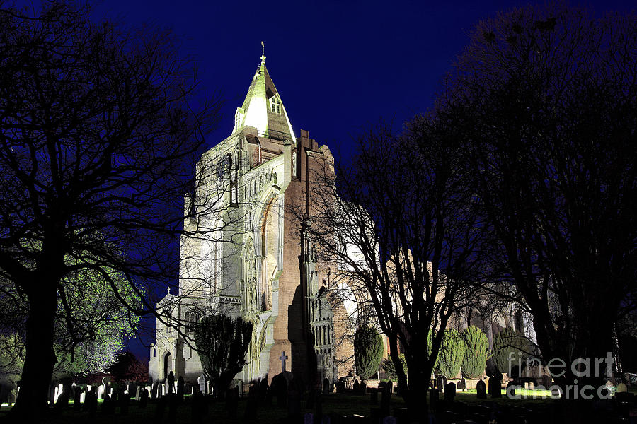 Crowland Abbey At Night Crowland Town Lincolnshire Photograph