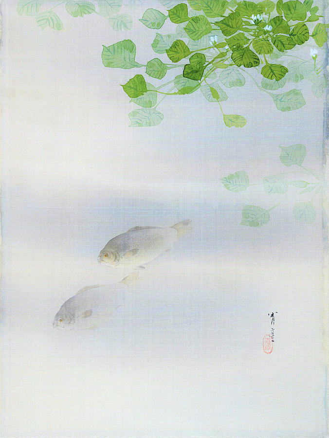 Crucian Carp - Digital Remastered Edition Painting by Watanabe Seitei