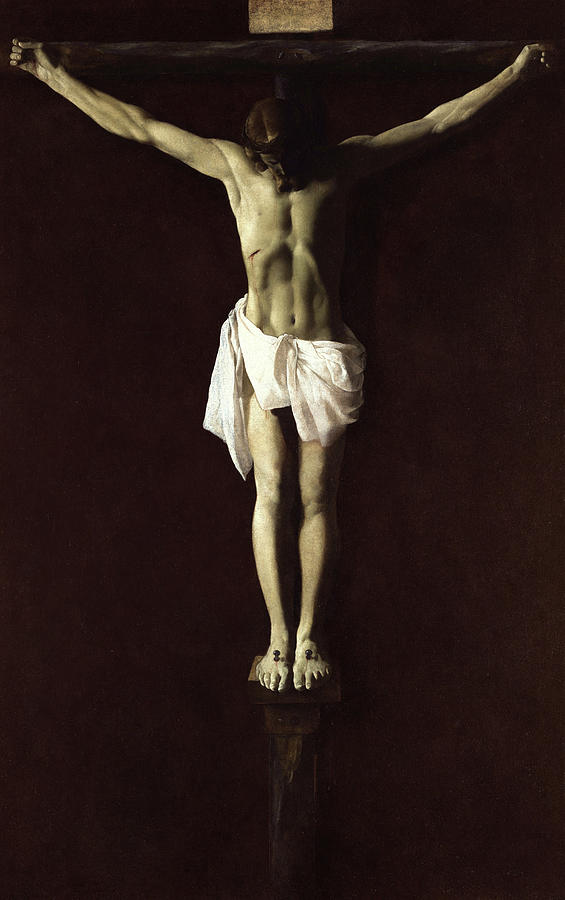 Francisco De Zurbaran Painting - Crucified Expiring Jesus, 1640 by Francisco de Zurbaran