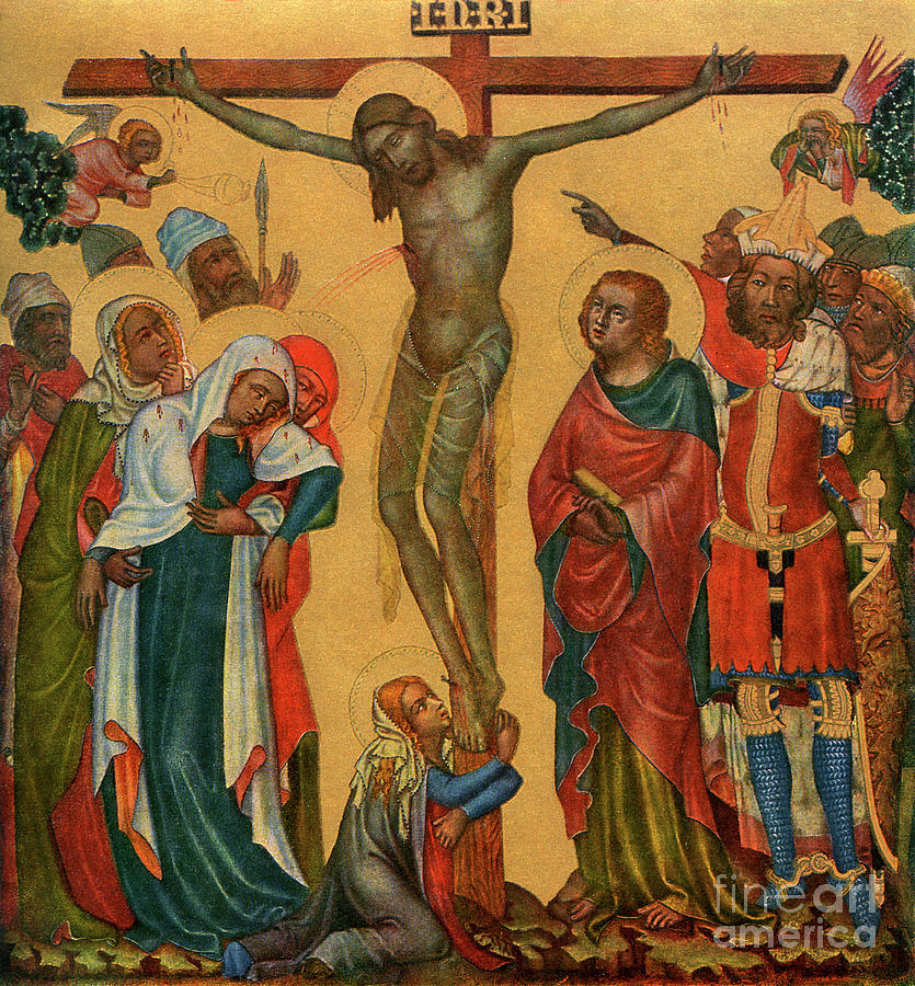 Crucifixion, C1350 1955.artist Master Drawing by Print Collector