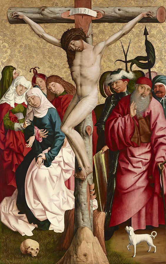 Crucifixion of Christ Painting by Rueland Frueauf the Elder