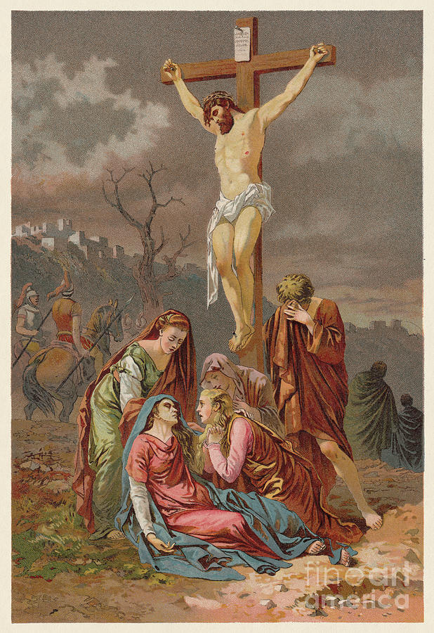 Crucifixion Of Christ Digital Art by Zu 09