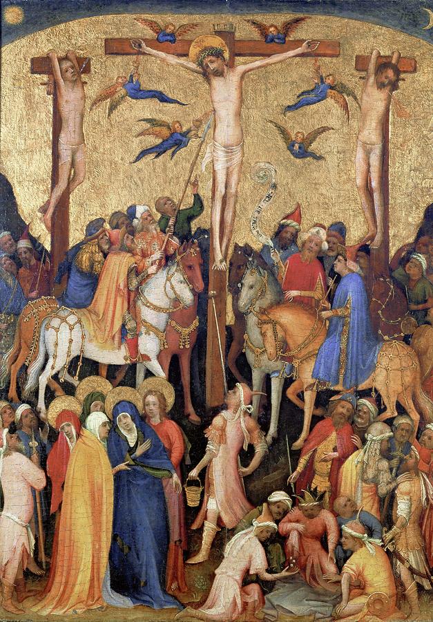 Crucifixion. Tempera on wood -ca. 1440- 50.5 x 37.5 cm. Painting by Master Saint Veronica MASTER SAINT VERONICA -ABOUT 1500- Crucifixion. Tempera on wood -ca. 1440- 50.5 x 37.5 cm. Painting by Master Saint Veronica MASTER SAINT VERONICA -ABOUT 1500-