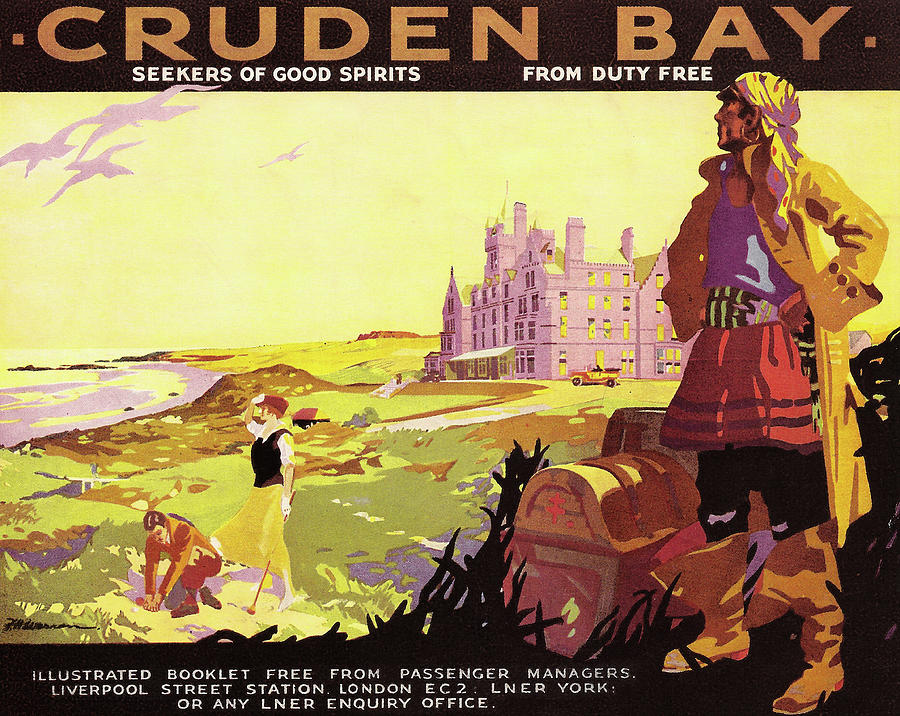 Cruden Bay poster issued by the London & North Eastern Railway Painting by London Railway