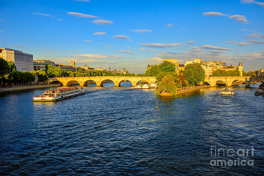 Cruise on Seine river Photograph by Benny Marty