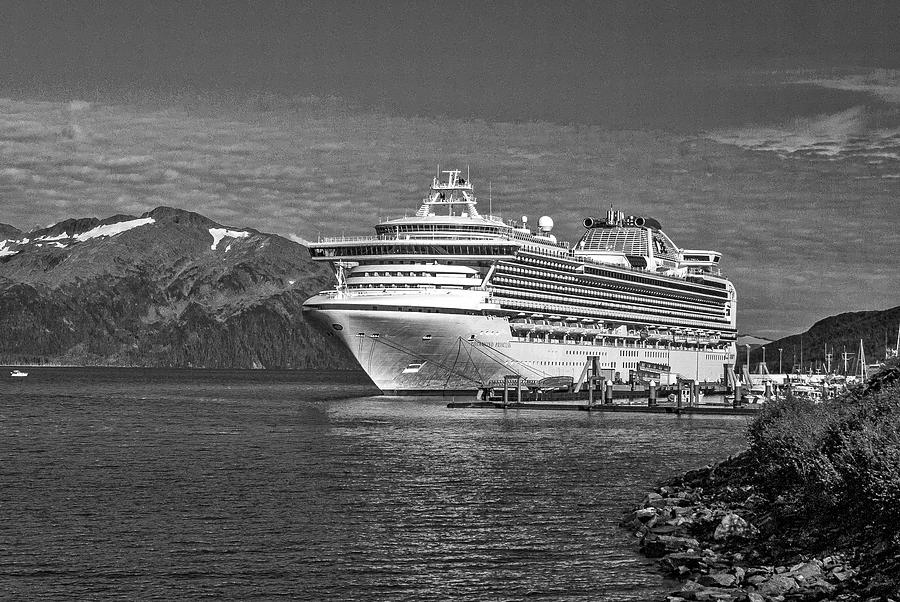 Cruise Ship Docked in Whittier Photograph by Donald Pash