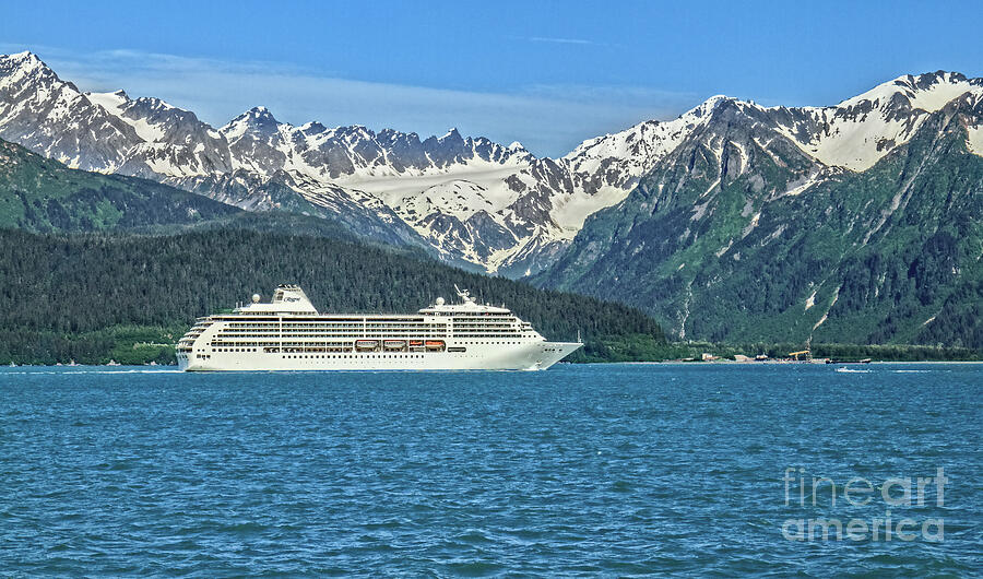 Cruise Ship Leaving Seward, Alaska Photograph by Robert Bales