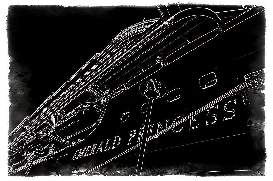Emerald Princess Photograph - Cruise Ship by Paul Coco