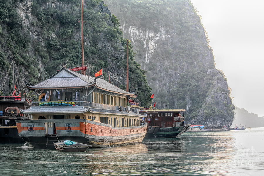 Cruise Vessel Docked Ha Long Bay Vietnam  Photograph by Chuck Kuhn