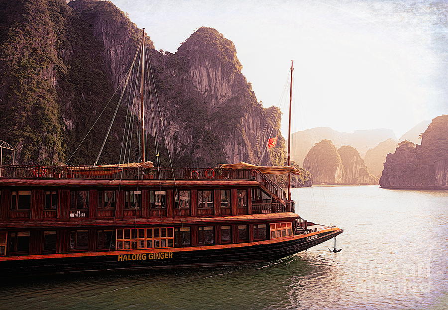 Cruising Ha Long Bay Vietnam II Photograph by Chuck Kuhn