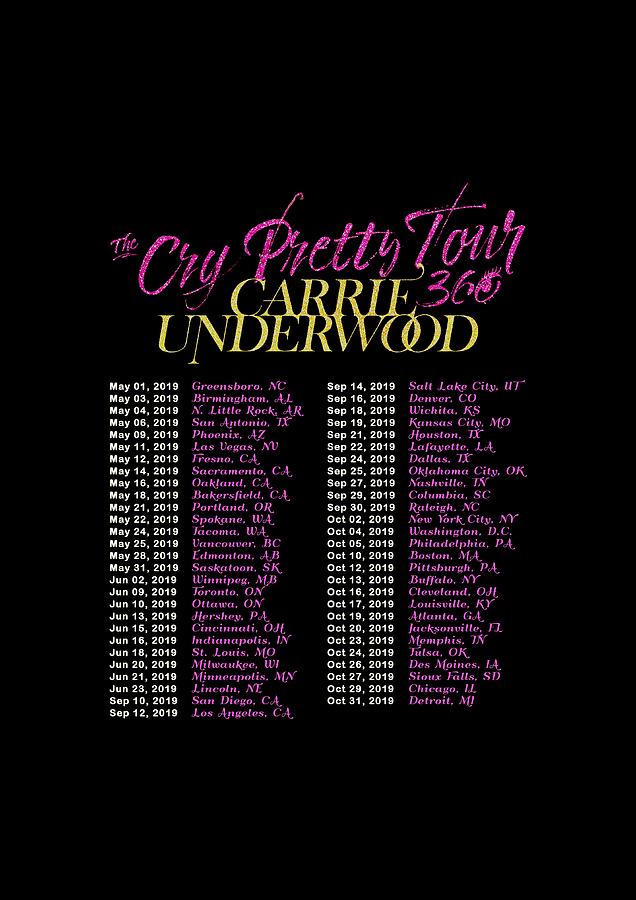 carrie underwood cry pretty tour t shirt