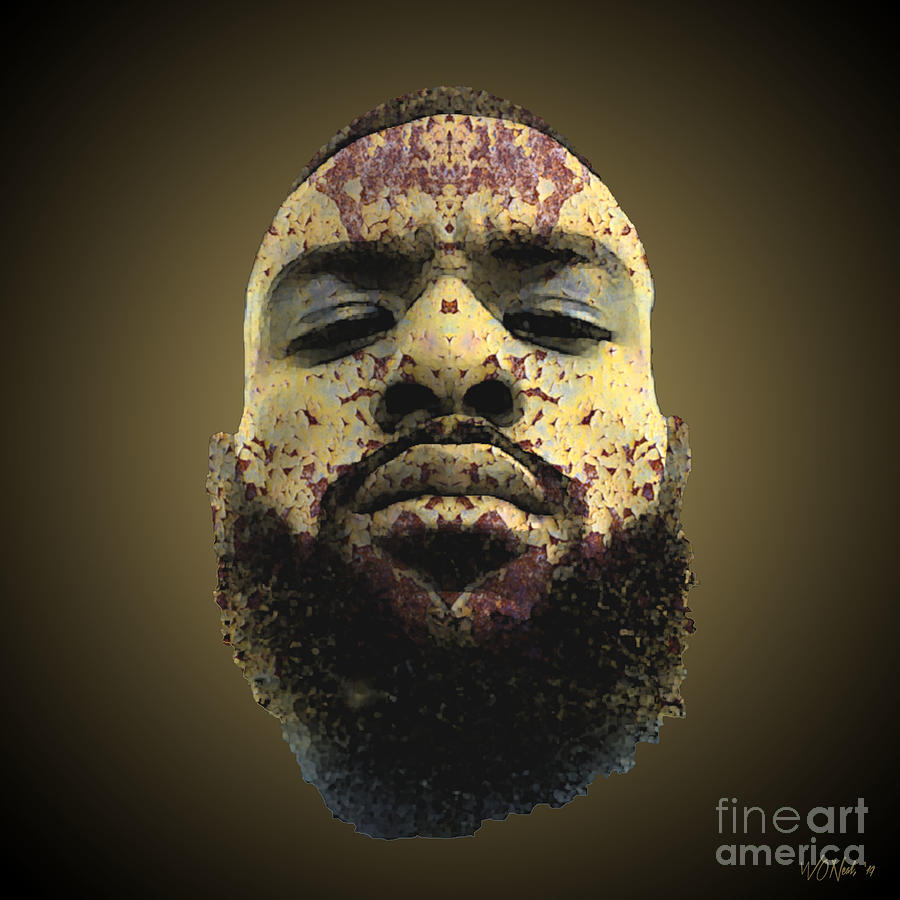 Portrait Digital Art - Cryptofacia 161 - Ricky by Walter Neal