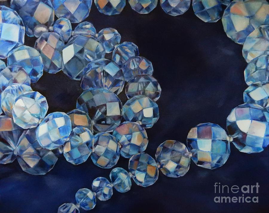 Crystal Blue Painting by K M Pawelec