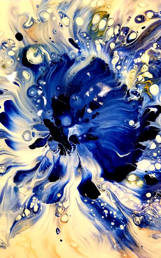 Crystal Blue Persuasion  Painting by Sue Goldberg