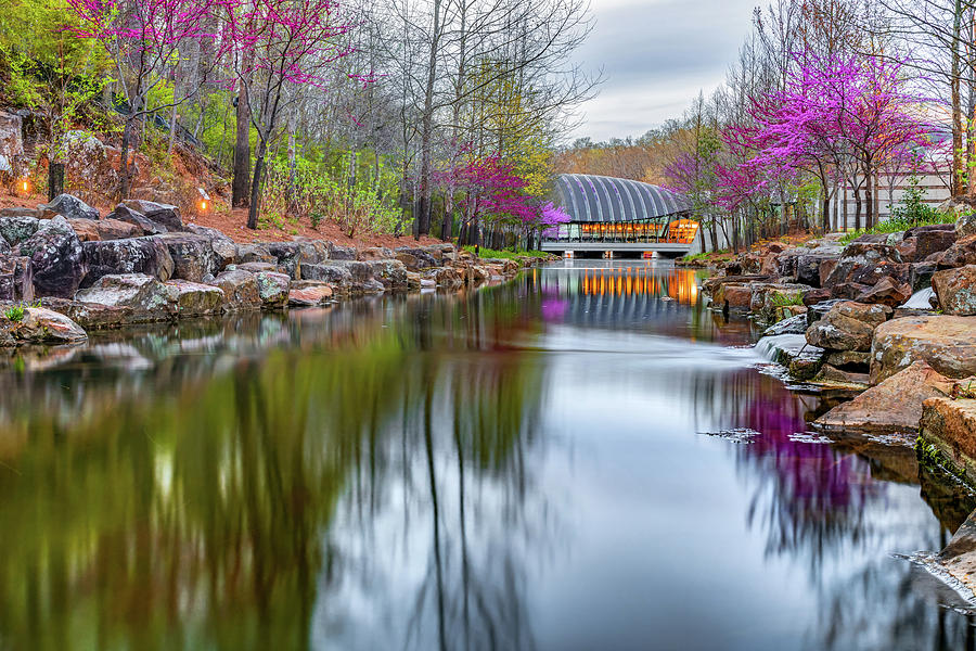 America Photograph - Crystal Bridges Museum Surrounded By Spring Colors by Gregory Ballos