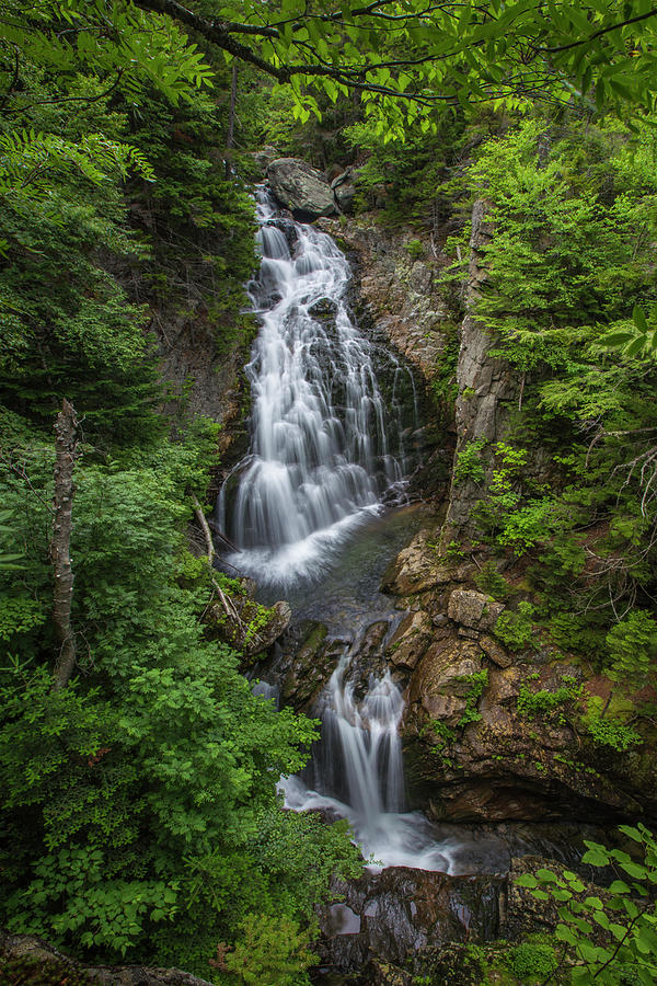 Crystal Cascade Summer Upper View Photograph by White Mountain Images