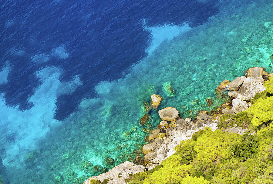 Crystal Clear Blue Sea And The Shore Photograph by Ivanjekic