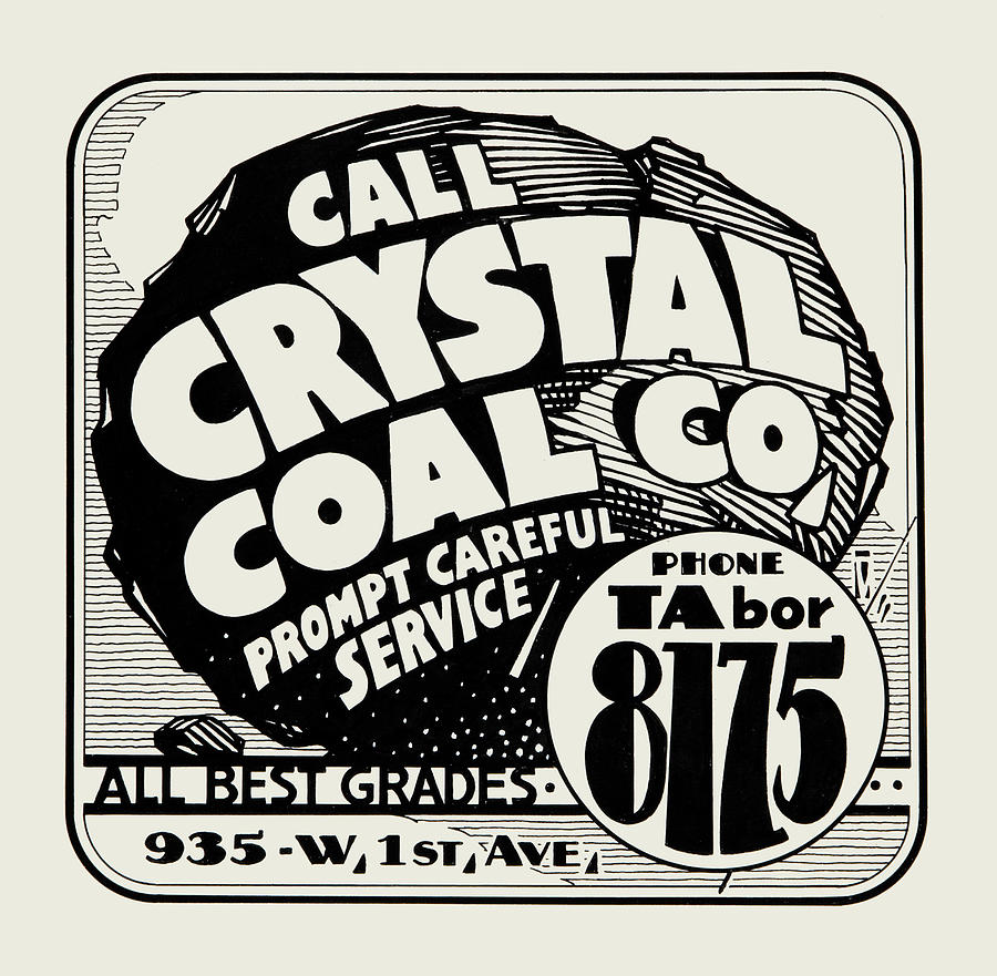Crystal Coal Co. Painting by Edgar Church