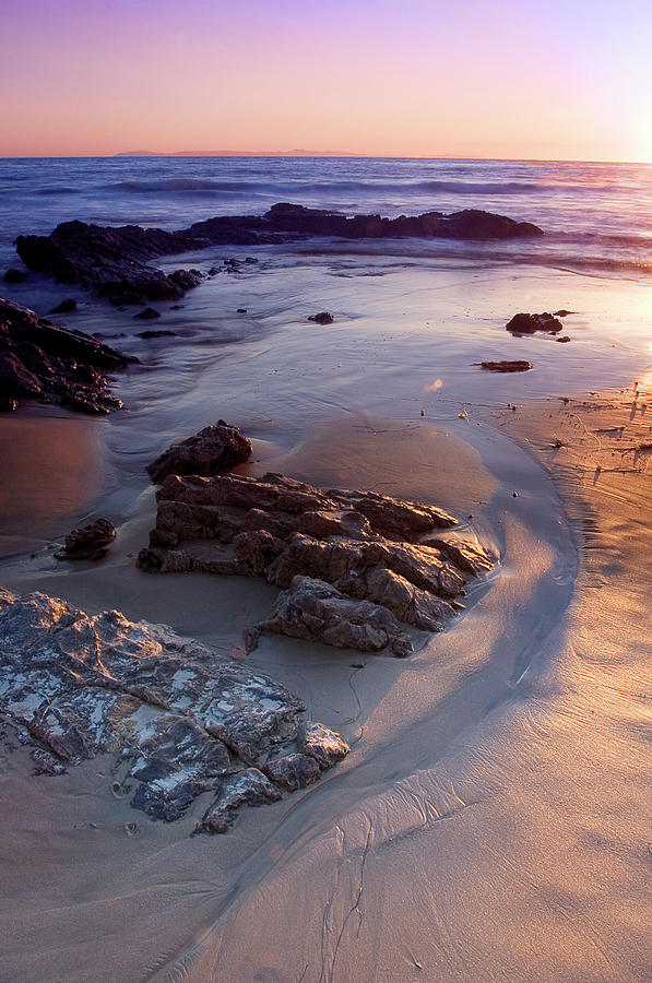 Crystal Cove In Spring At Sunset Photograph by Stephanie Sawyer