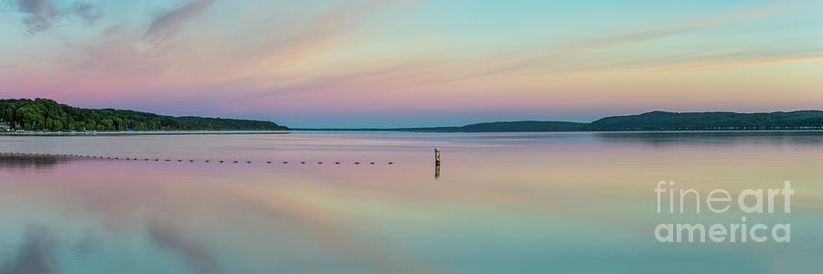 Lake Michigan Photograph - Crystal Lake Dawn Panorama by Twenty Two North Photography