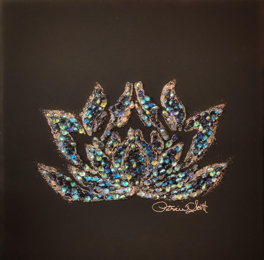 Crystal Lotus Mixed Media by Patrice Scott - Fine Art America