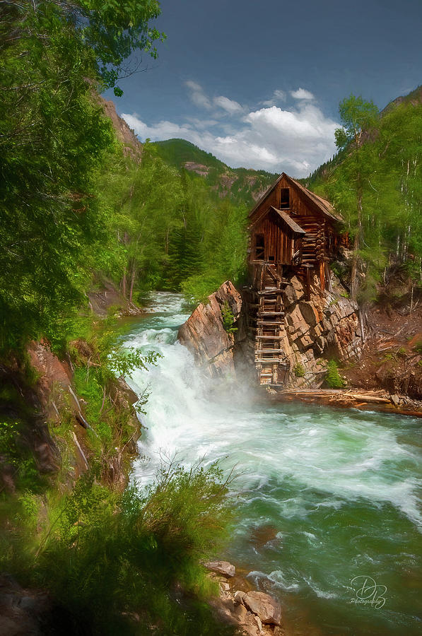 Crystal Mill in the summer Photograph by Debra Boucher