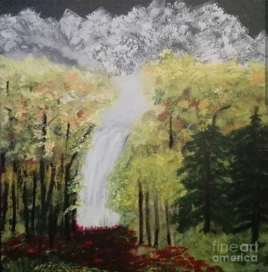 Crystal Mountain Painting by Denise Morgan