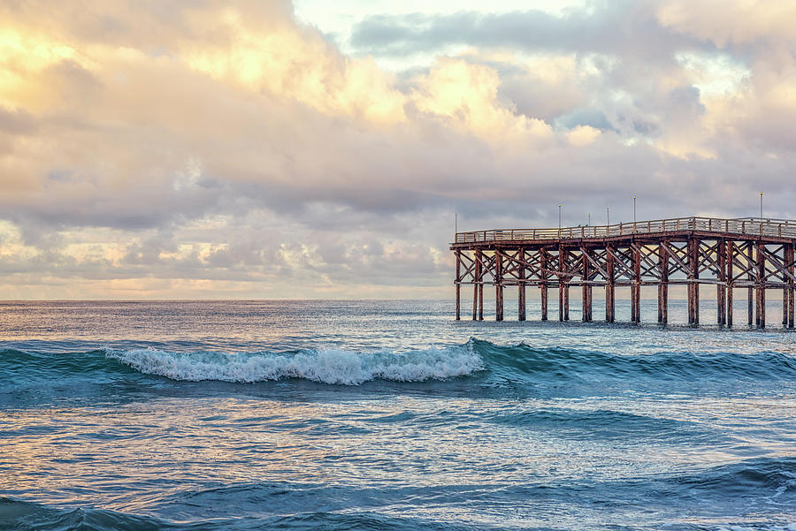 San Diego Photograph - Crystal Pier Winter by Joseph S Giacalone