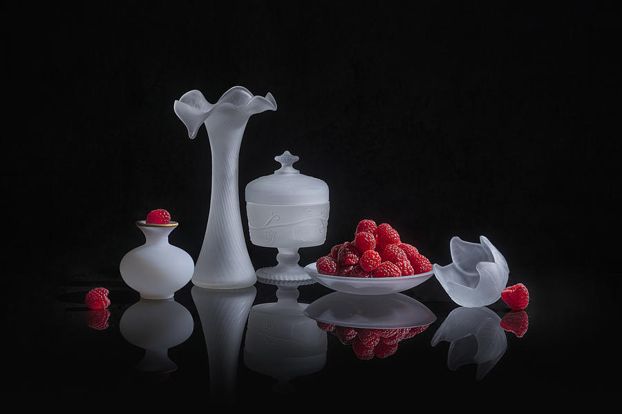 Still Life Photograph - Crystal Raspberry by Lydia Jacobs