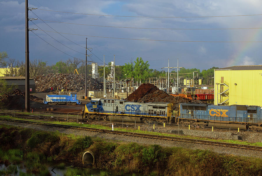 CSX @ CMC Steel Photograph By Joseph C Hinson - Pixels