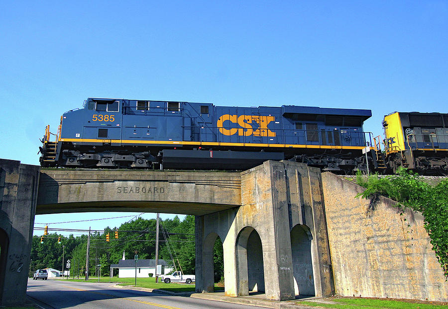 CSX Over SBD Bridge Photograph By Joseph C Hinson - Pixels