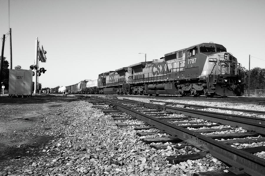 Csx Sumter Train B W Photograph