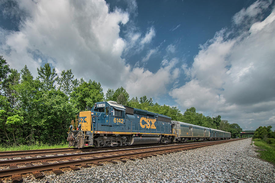 CSX W00103 Track Inspection Geometry Train Southbound Photograph by