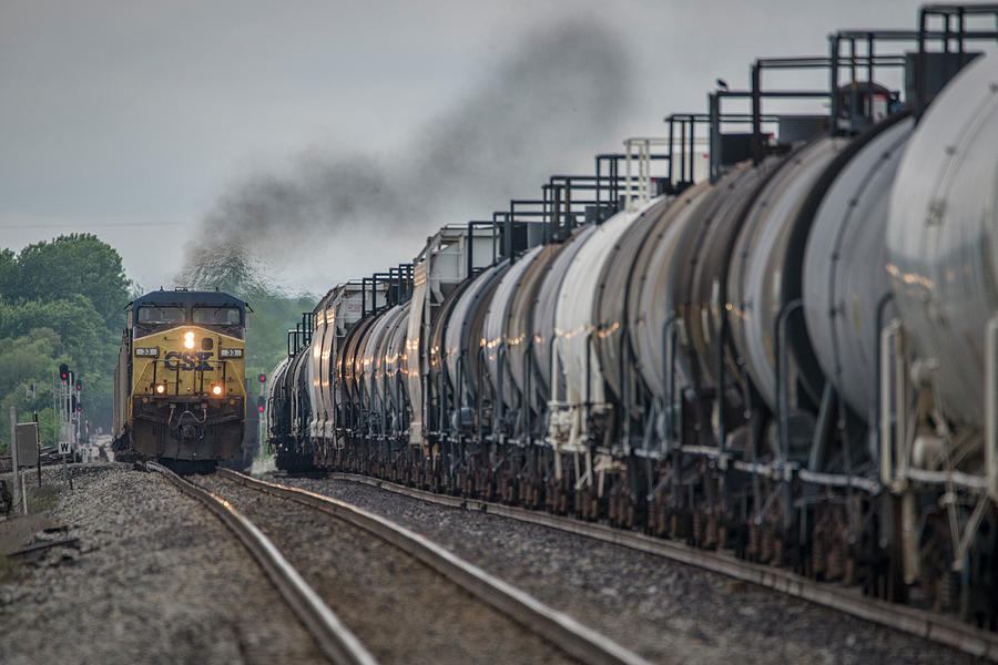 Csxt 33 Heads Up An Empty Coal Train Photograph