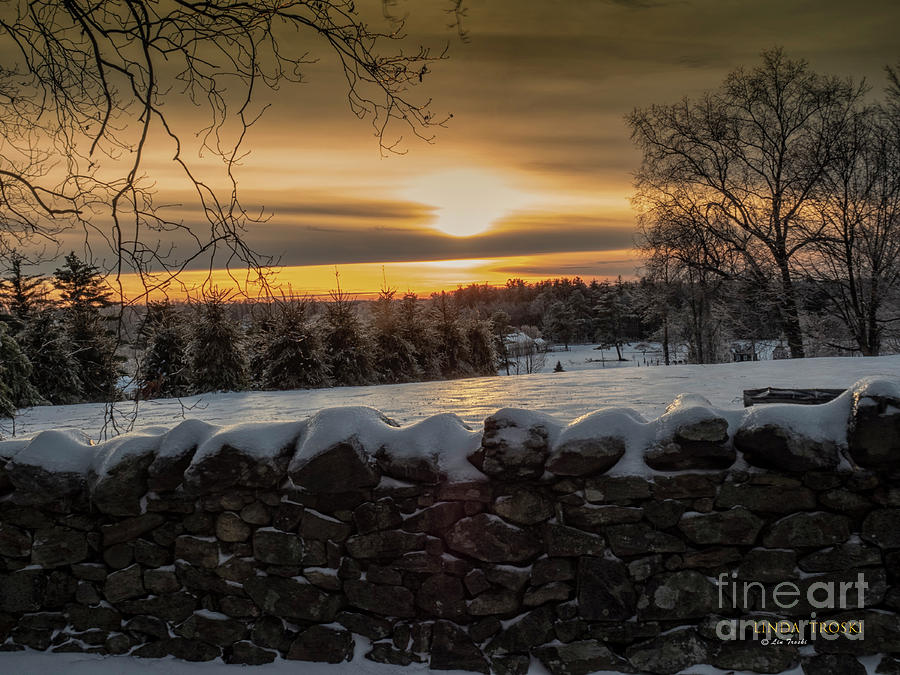 Ct Sunset In January Photograph