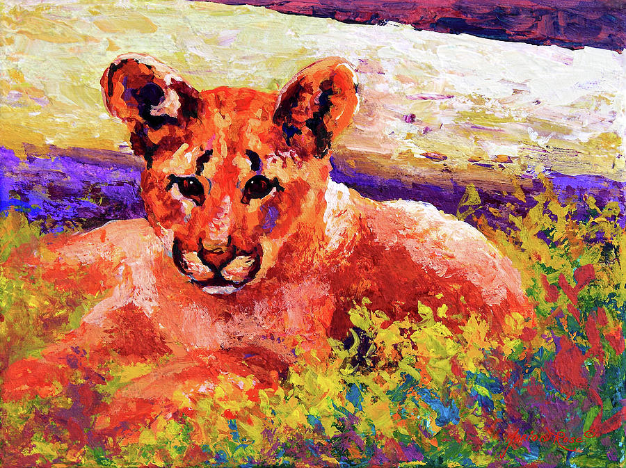 Animal Painting - Cub I by Marion Rose
