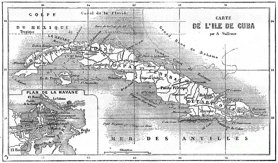 Cuba, 19th Century Drawing by Print Collector