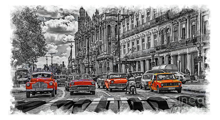 Cuba Traffic 1f by Mauro Celotti Cuba Traffic 1f by Mauro Celotti