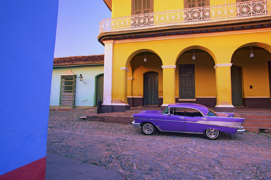 Cuba, Trinidad, Classic Car By House Photograph by Stuart Dee Cuba, Trinidad, Classic Car By House Photograph by Stuart Dee
