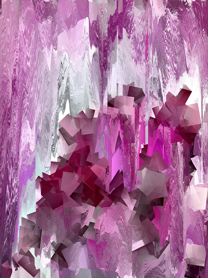 Cube Mountain Abstract 1 Digital Art by Chris Butler