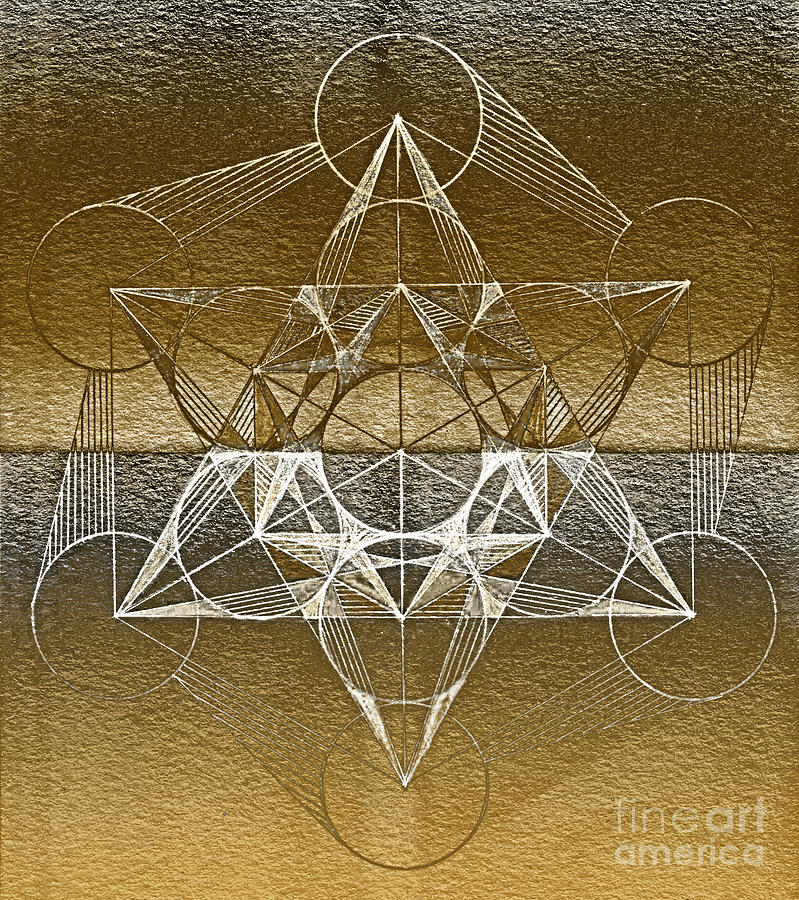 Cube Of Metatron Handrawing 4 Drawing by Cveti Dinkova