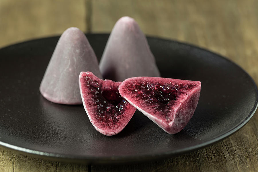 Cuberdon cone Shaped Belgian Raspberry Sweets Photograph by Nicole Godt