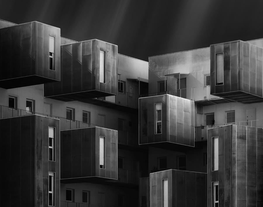 Architecture Photograph - Cubes 8 by Alfonso Novillo
