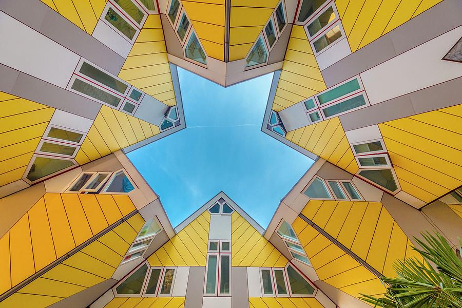 Cubic Houses, Rotterdam, Netherlands Digital Art by Andrea Armellin