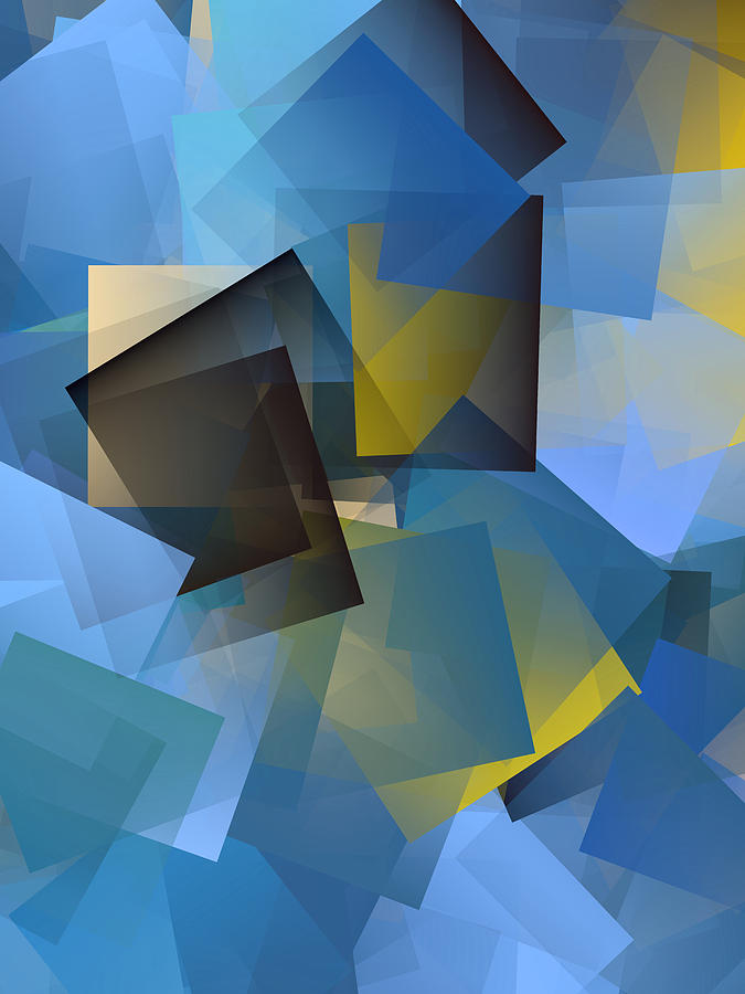 Cubism Abstract 186 Digital Art by Chris Butler