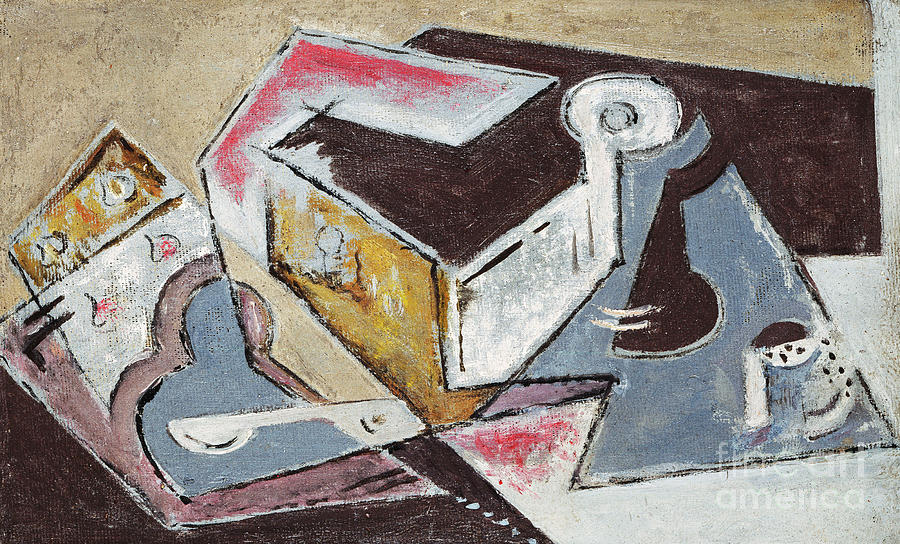 Cubist Composition Composition Cubiste, Circa 1918 Painting by Maria Blanchard